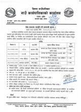 सेवा करारमा पदपूर्ति गर्ने सम्बन्धी सूचना ।