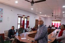 सिम्ता गाउँपालिका सुर्खेतको आयोजनामा सुरक्षीत आप्रवासन (सामी) कार्यक्रम कार्यान्वयन संरचना (मोडालिटी) सम्बन्धि अभिमुखिकरण कार्यक्रम गाउँपालिका उपाध्यक्ष गोमा शर्मा रेग्मिको अध्यक्षता र गाउँपालिका अध्यक्ष ऐन बहादुर चन्द र प्रमुख प्रशासकीय अधिकृत धनिराम शर्माको आतिथ्यतामा सम्पन्न भएको छ।