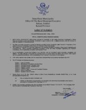 Letter of notice ( Second publication) of RFP (Rquest for Proposal ) for IEE(initial Environment Examination )for Extraction of river bed material of simta rivers and streams