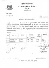 नतिजा प्रकाशित गरिएको बारे